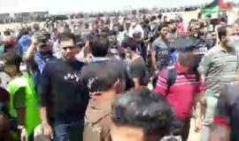 شرق خانيونس الأن 
#مليونية_العودة