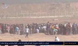 #مباشر بدء فعاليات #مليونية_العودة في قطاع غزة بذكرى النكبة وبالتزامن مع نقل السفارة الامريكية للقدس