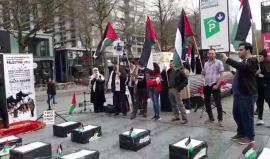 #شاهد
وقفة تضامنية مع #مسيرة_العودة_الكبرى في مدينة روتردام الهولندية