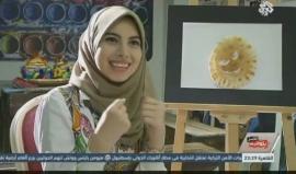 #شاهد .. آية ترسم لوحاتها وتأكلها