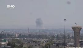 #سوريا: طيران النظام يشن غارة جوية على بلدة حوش نصري في الغوطة الشرقية بريف دمشق
