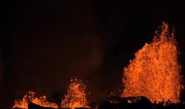 #بث_مباشر: تواصل تدفق الحمم البركانية في جزيرة #هاواي