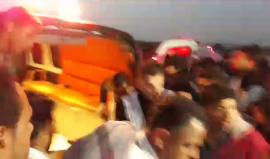 #مباشر #عاجل إصابة شاب برصاص الاحتلال شرق البريج وسط قطاع غزة، خلال المظاهرة المستمرة لـ  #مسيرة_العودة_الكبرى