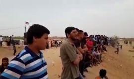 #مباشر بدء فعاليات الجمعة السادسة ضمن فعاليات مسيرة العودة الكبرى على الحدود الشرقية لمدينة خانيونس 
#جمعة_عمال_فلسطين