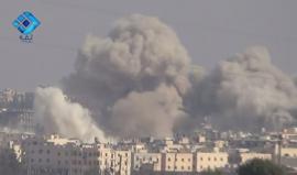 #شاهد| اللحظات الأولى للقصف على منطقة آسيا بريف #حلب الشمالي 
وكالة ثقة