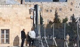 قوات الاحتلال تنشر كاميرات مراقبة في محيط ساحات المسجد الأقصى المبارك