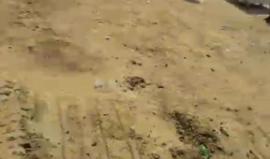 الان بدء رفع العلم شرق جباليا