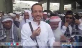 #شاهد  #مكة .. أكبر تجمع للمسلمين في العالم.
(قناة القدس: صالح الناطور)