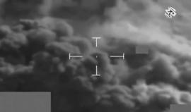 وزارة الدفاع البريطانية تنشر فيديو تقول إنه يظهر تدمير شاحنة لتنظيم الدولة قرب #الموصل العراقية