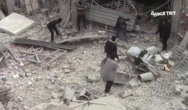 #شاهد| النظام السوري يواصل قصفه للغوطة الشرقية بعد ساعات من صدور القرار الأممي بشأن وقف إطلاق النار