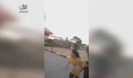 #شاهد حالة الهلع للأطفال لحظة استهداف مقاتلات الاحتلال موقع في منطقة محررة " نتساريم" جنوب مدينة غزة .