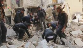 ضحايا جراء قصف قوات النظام على أحياء دوما بريف دمشق