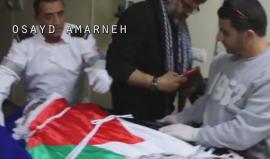 #شاهد | جثمان الشهيد باسل الأعرج في مستشفى بيت جالا قبيل تشييعه في قرية الولجة قضاء بيت لحم.