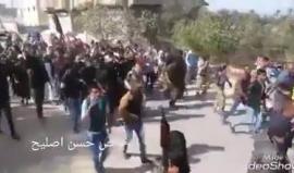 انطلاق جنازة الشهيد حسام السميري أحد عناصر سرايا القدس في دير البلح قبل قليل