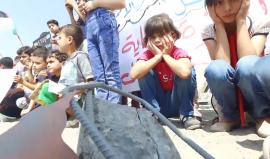 #شاهد ألم ووداع الشهداء
وقفة استنكارية للأطفال لجريمة الاحتلال يوم أمس في غزة والتي ارتقى فيها الطفلين أمير ولؤي.