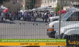 #شاهد .. استعدادات وتجهيزات المستوطنين للإحتفال بأعيادهم اليهودية في الخليل.