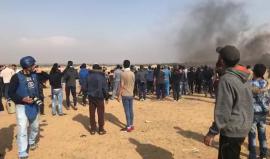 #مباشر تواصل اعتداءات قوات الاحتلال على المتظاهرين شرق رفح جنوب قطاع غزة في #جمعة_الشباب_الثائر