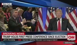 ملاسنة بين ترامب ومراسل سي أن أن على الهواء.. وترامب يصفه بالوقح !