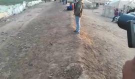 #مباشر اشتعال النيران مجددا بالاحراش بالداخل المحتل شرق مدينة غزة بفعل الطائرات الورقية الحارقة