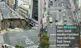 #شاهد الإنهيار الأرضي الكبير في اليابان قبل يومين كيف أصبح اليوم!