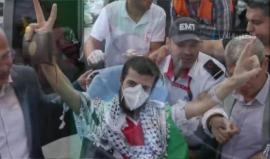 #شاهد: "أنا المنتصر" بذكرى صفقة وفاء الأحرار.
(نشطاء)