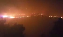 اندلاع النيران في غابة تقع بين اكسال ومستوطنة "نتسيرت عليت" بالداخل المحتل وانتشارها بسرعه باتجاه المستوطنة .