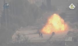 #شاهد| لحظة استهداف ميليشيات الأسد في ضاحية الأسد غربي #حلب بصاروخ موجه