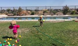 #شاهد طفل يصرخ بشكل هستيري حينما رأى قناع لترامب، بينما اطمئنت شقيقته لقناع كلينتون.