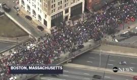 #فيديو احتجاجات في الولايات المتحدة الأمريكية رفضًا لحيازة السلاح الفردي