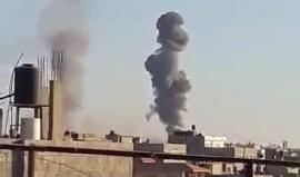 #شاهد من الغارات الإسرائيلية على حي الزيتون شرق مدينة غزة اليوم .