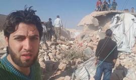 أكثر من 5 شهداء وجرحى جراء القصف بالصواريخ الفراغية على بلدة تقاد بريف #حلب الغربي 
(أحمد السيد)