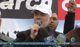#مباشر كلمة رئيس المكتب السياسي لحركة حماس إسماعيل هنية خلال مشاركته في خيمة #مسيرة_العودة شرق غزة