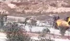 #فيديو الاحتلال يهدم منزل قيد الإنشاء في بيت حنينا شمال القدس المحتلة