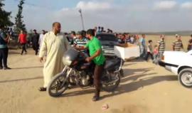 #مباشر توافد المتظاهرين الى منطقة أبو صفية شرق جباليا شمالي القطاع