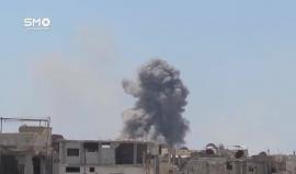 سوريا - درعا : الطيران الحربي ينفذ غارة جوية على أحياء درعا البلد