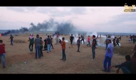 #شاهد| مقتطفات من مشاركة المتظاهرين في #جمعة_شهيد_كوبر واقترابهم من السياج الزائل شرق خانيونس.
انتاج: اعلام خانيونس