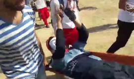 #فيديو اصابة متظاهر برصاص الاحتلال شرق البريج على حدود وسط قطاع غزة 

تصوير: ‏صابر قدوحة‏