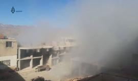 ميليشيات النظام السوري تقصف بلدة #مضايا المحاصرة