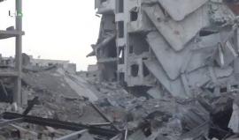 #شاهد الدمار الهائل الذي خلفه قصف النظام السوري على أحياء مدينة داريا