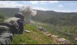 #فيديو الاحتلال يُفجر عبوة ناسفة اكتشفها قبل أيام قرب رام الله