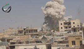 مشاهد من القصف الجوي على مدينة #حريتان بريف #حلب الشمالي