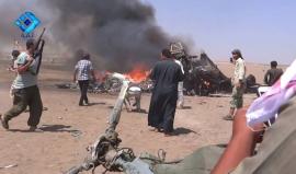 مشاهد لـ حطام الطائرة الروسية التي أسقطها الثوار في ريف إدلب والتي كانت تقل ضابطين وثلاثة أفراد وقد قتلوا جميعًا

وكالة ثقة