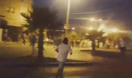 #شاهد .. مواجهات الآن على مفترق أبو شلبك في بلدة الرام شمال القدس المحتلة .