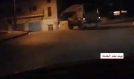 #شاهد : من اقتحام قوات الاحتلال لمدينة بيت ساحور قبل قليل .