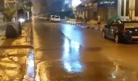 #شاهد جانب من الاجواء الماطرة في مدينة جنين قبل قليل
