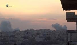 قصف بالبراميل المتفجرة على أحياء درعا البلد