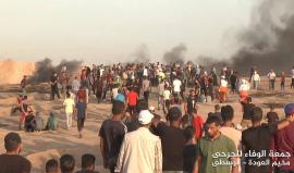 #شاهد
الجماهير المشاركة في #جمعة_الوفاء_للجرحى والمواجهات شرق المحافظة الوسطى