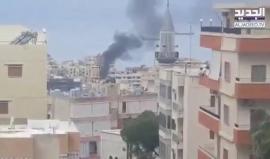 #فيديو اصابة أحد كوادر حركة حماس جراء تفجير سيارته في صيدا بلبنان
