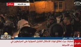 #بث_مباشر قوات الاحتلال تطلق القنابل الصوتية على المرابطين أمام باب الأسباط

#القدس_تنتصر
