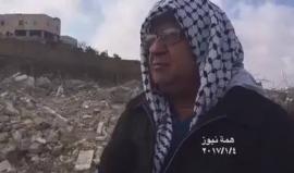 قوات الاحتلال تهدم منزل أحد المقدسيين في حي الأشقرية ببلدة بيت حنينا شمال القدس